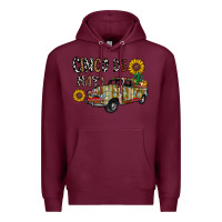 Burgundy cinco de mayo truck Premium Hoodie - CowhideDigitalArt