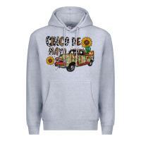 Heather Grey cinco de mayo truck Premium Hoodie - CowhideDigitalArt