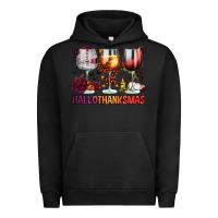 Pigment Black hallothanksmas halloween thanksgiving  christmas wine Urban Hoodie - FaDigitalArtStudio