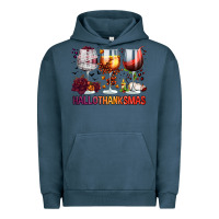 Pigment Midnight Navy hallothanksmas halloween thanksgiving  christmas wine Urban Hoodie - FaDigitalArtStudio