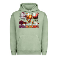 Pigment Oil Green hallothanksmas halloween thanksgiving  christmas wine Urban Hoodie - FaDigitalArtStudio