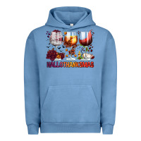 Pigment Pebble Blue hallothanksmas halloween thanksgiving  christmas wine Urban Hoodie - FaDigitalArtStudio