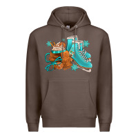 Coffee Winter Ice Skating Boots And Coffee Premium Hoodie - FaDigitalArtStudio