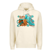 Tofu Winter Ice Skating Boots And Coffee Premium Hoodie - FaDigitalArtStudio