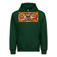 Forest Green firefighter air mask sunflower and elementary license plate Urban Hoodie - HRA Design Shop