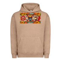 Pigment Burro firefighter air mask sunflower and elementary license plate Urban Hoodie - HRA Design Shop