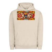 Pigment French Oak firefighter air mask sunflower and elementary license plate Urban Hoodie - HRA Design Shop