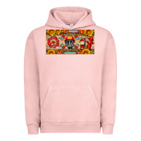 Pigment Salmon firefighter air mask sunflower and elementary license plate Urban Hoodie - HRA Design Shop