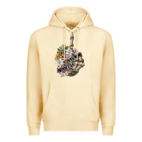 Pina Colada sensitive savage skeleton middle finger Premium Hoodie - FaDigitalArtStudio