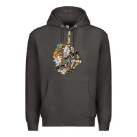 Smoke sensitive savage skeleton middle finger Premium Hoodie - FaDigitalArtStudio