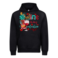 Black wine is my valentine olivia Urban Hoodie - OliviaCreatesArt