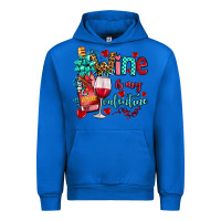 Cobalt wine is my valentine olivia Urban Hoodie - OliviaCreatesArt