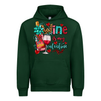 Forest Green wine is my valentine olivia Urban Hoodie - OliviaCreatesArt
