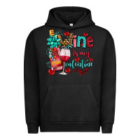 Pigment Black wine is my valentine olivia Urban Hoodie - OliviaCreatesArt