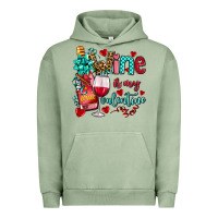 Pigment Oil Green wine is my valentine olivia Urban Hoodie - OliviaCreatesArt