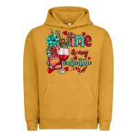 Pigment Peanut Butter wine is my valentine olivia Urban Hoodie - OliviaCreatesArt