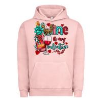 Pigment Salmon wine is my valentine olivia Urban Hoodie - OliviaCreatesArt
