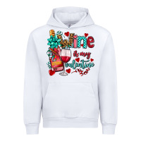 White wine is my valentine olivia Urban Hoodie - OliviaCreatesArt