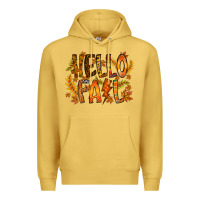 Antique Gold hello fall Premium Hoodie - RacoonDesign