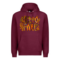Burgundy hello fall Premium Hoodie - RacoonDesign