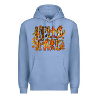 Colony Blue hello fall Premium Hoodie - RacoonDesign
