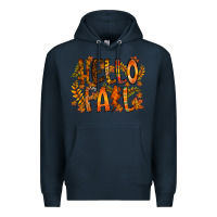 Navy hello fall Premium Hoodie - RacoonDesign