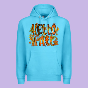 Hello Fall Premium Hoodie Designed By Racoondesign