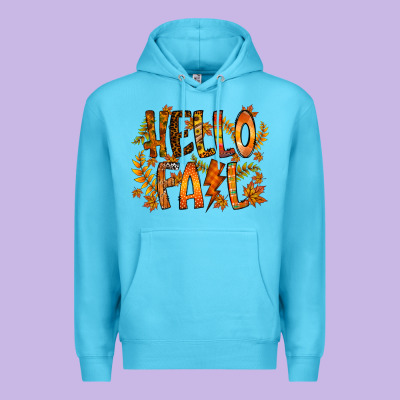 Hello Fall Premium Hoodie Designed By Racoondesign