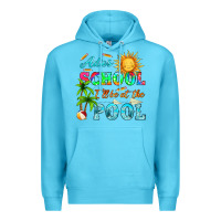 Ocean Blue adios school i ll be at the pool Premium Hoodie - HRA Design Shop
