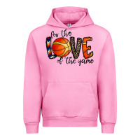 Fuchsia Pink for the love of the game basketball Urban Hoodie - CowhideDigitalArt
