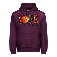 Mauve Wine for the love of the game basketball Urban Hoodie - CowhideDigitalArt