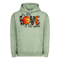Pigment Oil Green for the love of the game basketball Urban Hoodie - CowhideDigitalArt