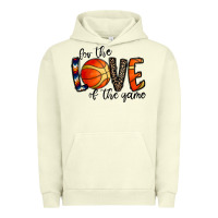 Pigment Pistachio for the love of the game basketball Urban Hoodie - CowhideDigitalArt