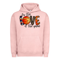 Pigment Salmon for the love of the game basketball Urban Hoodie - CowhideDigitalArt