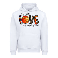 White for the love of the game basketball Urban Hoodie - CowhideDigitalArt