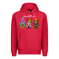 Cardinal happy halloween gnomes white Premium Hoodie - RacoonDesign