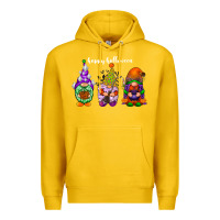 Lemon happy halloween gnomes white Premium Hoodie - RacoonDesign