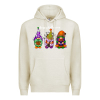 Oatmeal Heather happy halloween gnomes white Premium Hoodie - RacoonDesign