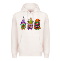 Pale Pink happy halloween gnomes white Premium Hoodie - RacoonDesign