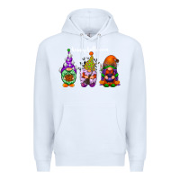 White happy halloween gnomes white Premium Hoodie - RacoonDesign