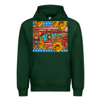 Forest Green american flag firefighter wife Urban Hoodie - HRA Design Shop