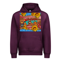 Mauve Wine american flag firefighter wife Urban Hoodie - HRA Design Shop