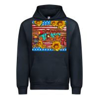 Navy american flag firefighter wife Urban Hoodie - HRA Design Shop