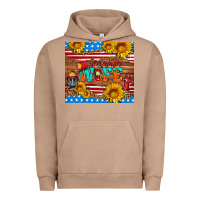 Pigment Burro american flag firefighter wife Urban Hoodie - HRA Design Shop