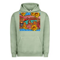 Pigment Oil Green american flag firefighter wife Urban Hoodie - HRA Design Shop