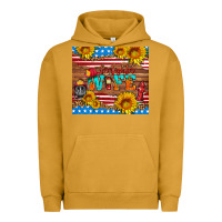 Pigment Peanut Butter american flag firefighter wife Urban Hoodie - HRA Design Shop