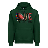 Forest Green for the love of the game football Urban Hoodie - CowhideDigitalArt