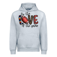 Heather Grey for the love of the game football Urban Hoodie - CowhideDigitalArt