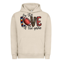 Pigment French Oak for the love of the game football Urban Hoodie - CowhideDigitalArt