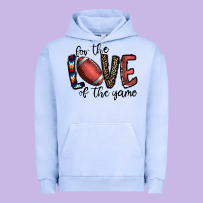 For The Love Of The Game Football Urban Hoodie Designed By Cowhidedigitalart